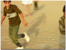 Boy running